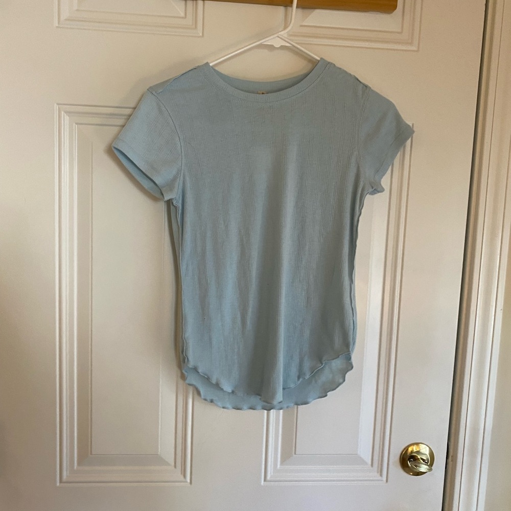 NWT free people blue baby tee